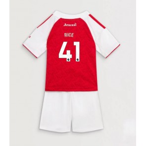 Arsenal Declan Rice #41 Primera Equipación Niños 2025-26 Manga Corta (+ Pantalones cortos)